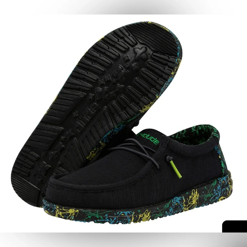 Hey‎ Dude Youth Wally Gecko Shoes Size 3 NEW